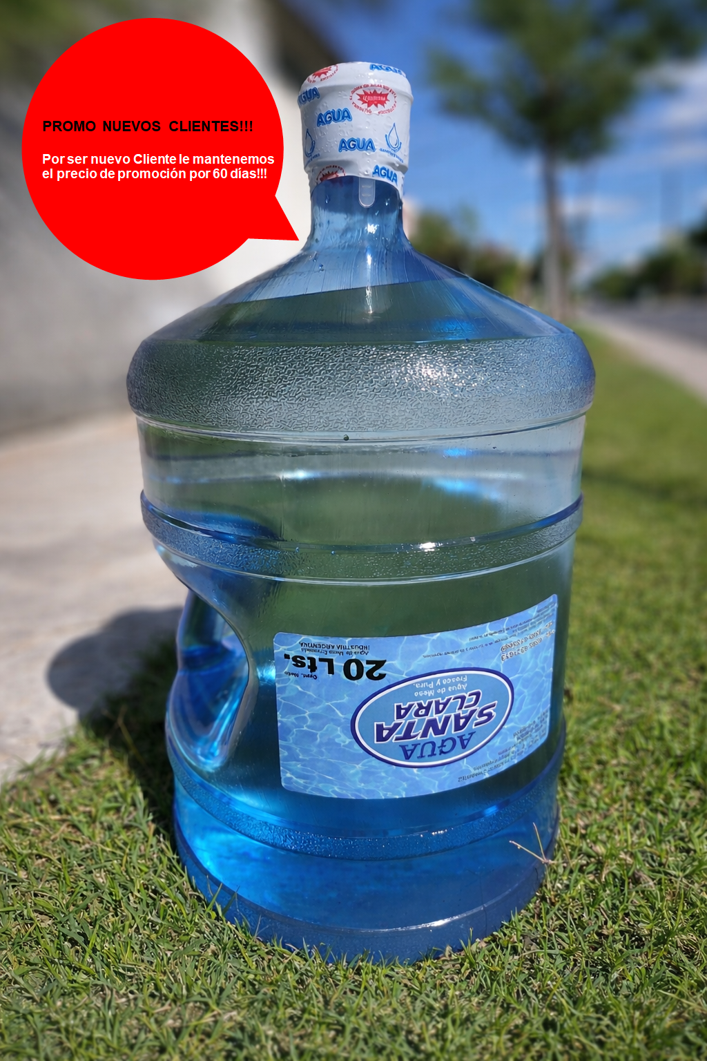 OFERTA BIDÓN DE AGUA SANTA CLARA X 20 LTS. 